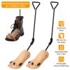 One Pair Boot Stretcher Adjustable Width Shoe Shaper Wooden Boot Widener Expander for Women