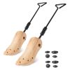 One Pair Boot Stretcher Adjustable Width Shoe Shaper Wooden Boot Widener Expander for Women