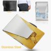 Slim Clip Double Sided Money Clip Credit Card Holder Wallet Stainless Steel