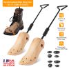 One Pair Boot Stretcher Adjustable Width Shoe Shaper Wooden Boot Widener Expander for Women