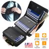 Men’s Leather Wallet ID Card Holder Purse Trifold Clutch Money Zipper with ID Window
14 Credit Card 1 ID Card