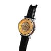 Gold Dial Skeleton Mechanical Watch