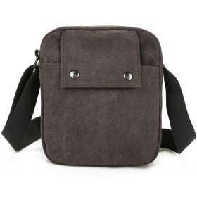 Unisex Crossbody Bags Canvas Phone Tablet PC Shoulder Bag Credit Card Key Messenger Purse (Option: GRY)