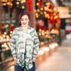Women Open Front Cardigan Long Sleeve Shawl Neck Breathable Cardigan Well Collection w/ T-Shirt Tank Jeans Leggings