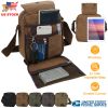 Unisex Crossbody Bags Canvas Phone Tablet PC Shoulder Bag Credit Card Key Messenger Purse