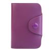 Credit Card Holder Wallet PU Leather Snap Closure Purse Accordion Case with 12 Pcs Card Slots