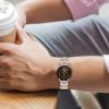 Couples Quartz Watch Men Women Stainless Steel Wrist Watch Ultra-Thin Cutting Craft Luxury Fashion