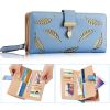 Women Wallet PU Leather Lady Long Purse Phone Clutch Case Credit Card Holder 11 Card Slots 1ID Window 5 Money Pouch