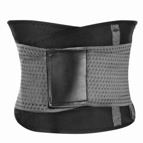 U-Shaped Slimming Waist Belt Body Abdominal Shapewear Sport Tummy Cincher Bands Office Ladies Postpartum Mothers (Option: S_Black)