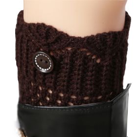 Women Winter Crochet Knit Leg Warmers (Option: Coffee)