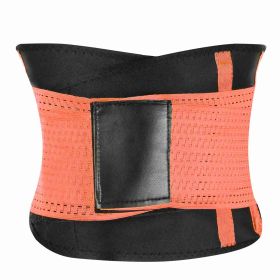 U-Shaped Slimming Waist Belt Body Abdominal Shapewear Sport Tummy Cincher Bands Office Ladies Postpartum Mothers (Option: 3XL_Orange)