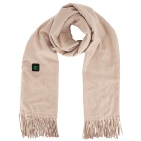 Electric Heated Winter Scarf USB Heating Neck Wrap Unisex Heated Neck Shawl Soft Warm Scarves 3 Heating Modes for Outdoor Cycling Skiing Skating (Option: Khaki)