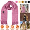 Electric Heated Winter Scarf USB Heating Neck Wrap Unisex Heated Neck Shawl Soft Warm Scarves 3 Heating Modes for Outdoor Cycling Skiing Skating
