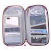 Travel Passport Wallet 12Cells Ticket ID Credit Card Holder Water Repellent Documents Phone Organizer Zipper Case Business Trip Daily Use