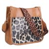 Women Fashion Leather Crossbody Bag Shoulder Bag Casual Handbag with Flexible Wearing Styles Adjustable Guitar Strap