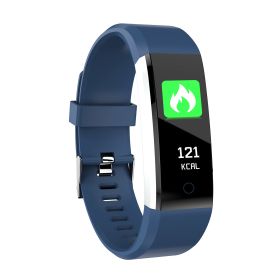 0.96\'\' Fitness Tracker Activity Tracker w/Heart Rate IP67 Waterproof Smart Band Blood Oxygen Sleep Monitor Pedometer Sedentary Reminder Call Message (Option: Darkblue)