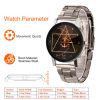 Couples Quartz Watch Men Women Stainless Steel Wrist Watch Ultra-Thin Cutting Craft Luxury Fashion
