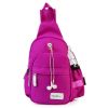 Unisex Sling Backpack Nylon Chest Shoulder Crossbody Bag Travel Sports Cycle Knapsack