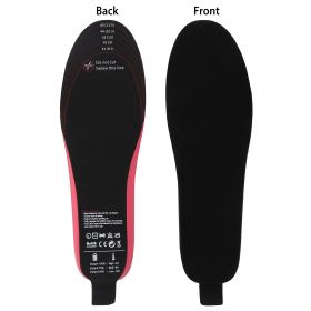 Heated Insoles Electric Heated Foot Warmer 3000mAh Rechargeable Battery Powered Trimmable Heated Shoe Insoles for Men Women Hunting Skiing Fishing (Option: S)