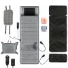 Full Body Electric Massage Mat with Heat Vibration Massage Pad Cushion Back Massage Mattress Chair Pad with Neck Massage Pillow with 10 Vibration Moto
