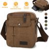 Unisex Crossbody Bags Canvas Phone Tablet PC Shoulder Bag Credit Card Key Messenger Purse