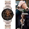 Couples Quartz Watch Men Women Stainless Steel Wrist Watch Ultra-Thin Cutting Craft Luxury Fashion