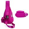 Unisex Sling Backpack Nylon Chest Shoulder Crossbody Bag Travel Sports Cycle Knapsack