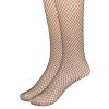 Women Fishnet Tights Sexy High Waist Fishnet Pantyhose Stretchy Mesh Hollow Out Tights Stockings w/ Small Medium Large Hole Choices
