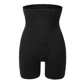 High Waist Shapewear Seamless Tummy Control Panties Butt Lifter Thigh Slimmer Body Trainer Shaper Compression Lingerie Panties for Women (Option: Black_M)