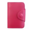 Credit Card Holder Wallet PU Leather Snap Closure Purse Accordion Case with 12 Pcs Card Slots